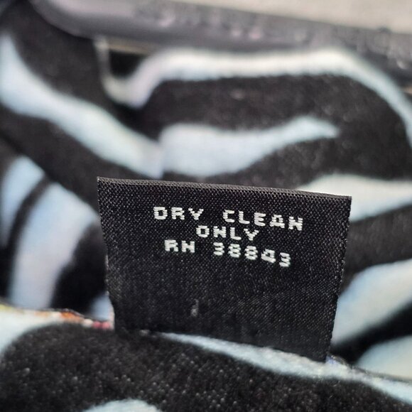 Womens Westbound Petites Black White Zebra Print Jacket Full Zip Long Sleeve 10P - Picture 3 of 7